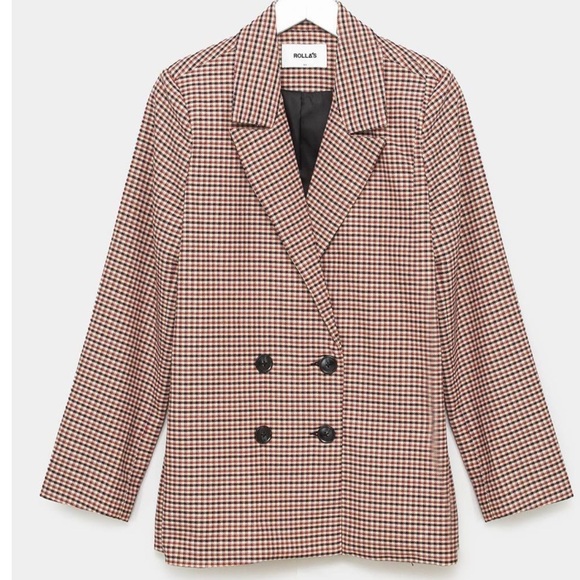ROLLA’S Downtown Check Blazer M - Picture 4 of 15